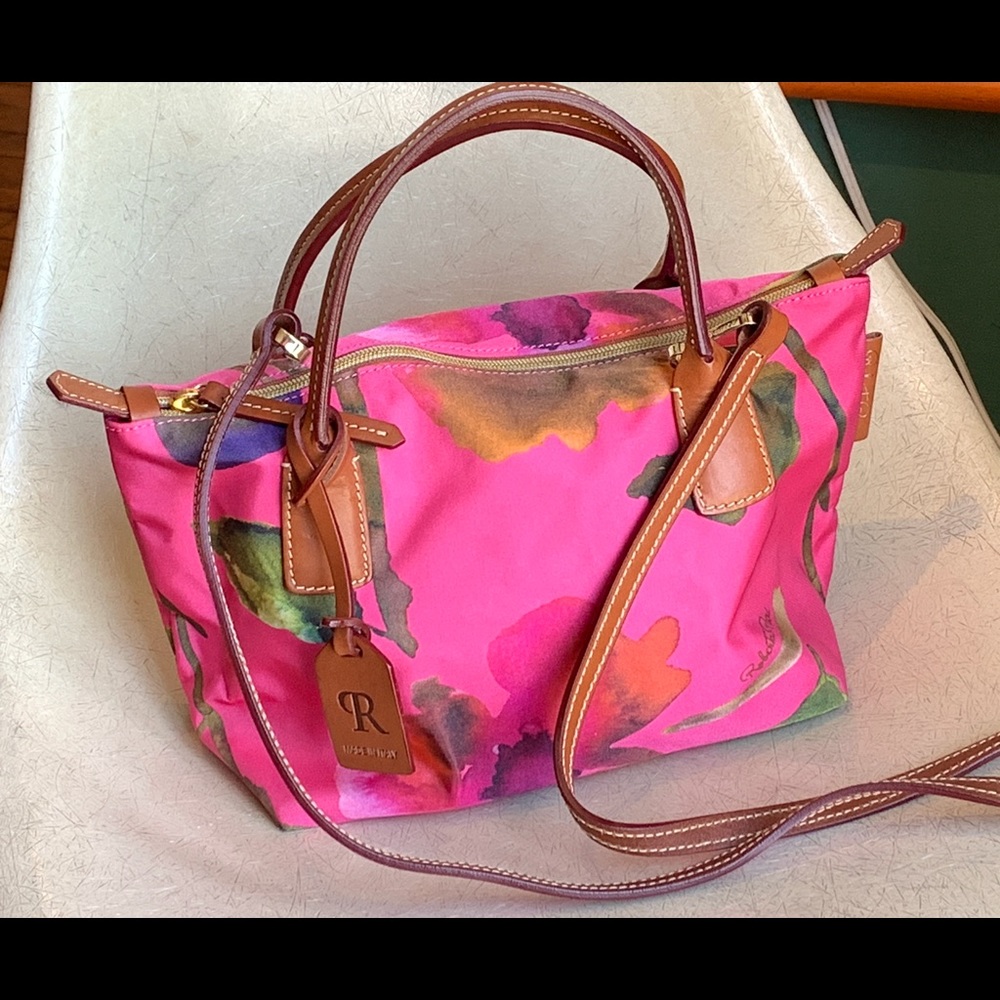 Adorable and Colorful Roberta Pieri Mini Satchel with Shoulder Strap; Like New!